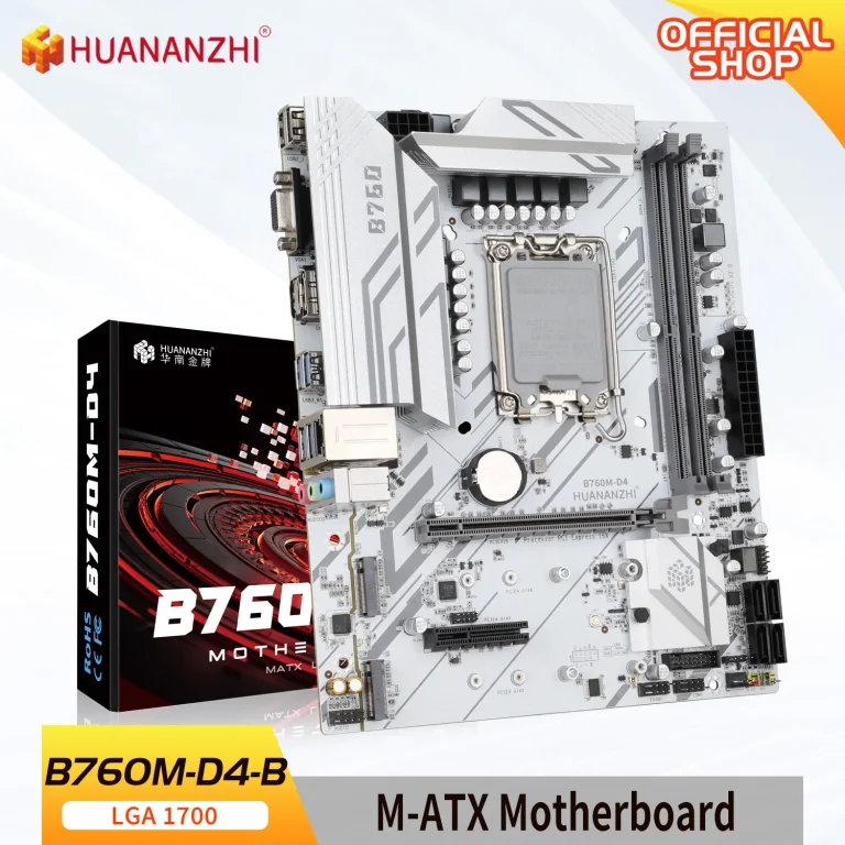 Podrška HUANANZHI B760M D4 M-ATX DDR4 matična ploča 12 13 Gen (Intel LGA 1700 CPU 12100F/12400F/12490F/12600F/12700F/13600F)

 – RAČUNARI