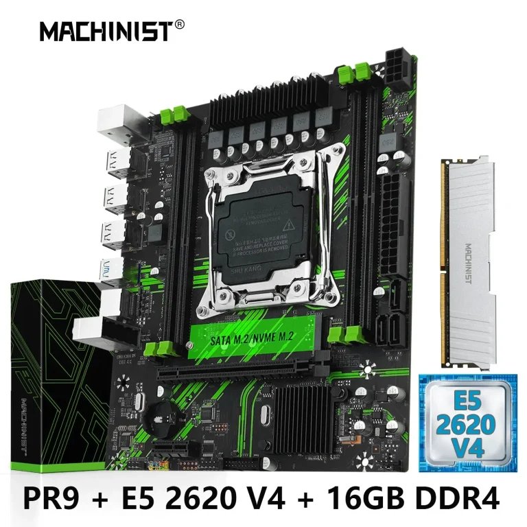 MACHINIST X99 PR9 Combo Set Matična ploča LGA 2011-3 CPU Kit Xeon E5 2620 V4 Procesor +DDR4 16GB RAM memorija M-ATX NVME SATA M.2

 – RAČUNARI