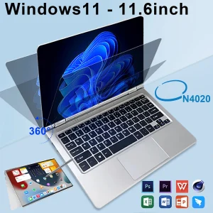 N4030 Laptop 11,6” 8GB RAM 256GB SSD Windows 11 Gamer Notebook PC sa pozadinskim osvetljenjem tastature Wi-Fi kamera otisak prsta – LAPTOP
