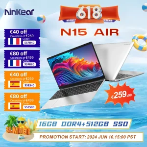 Ninkear Laptop N15 Air 15.6\

 – LAPTOP